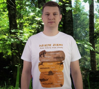 Koszulka Znam historię mojej planety (biała)