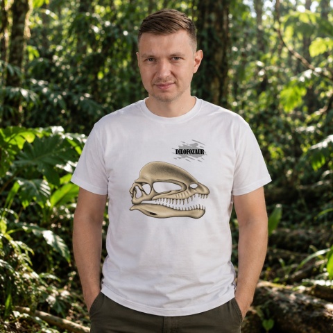 Koszulka czaszka dilofozaura – preorder