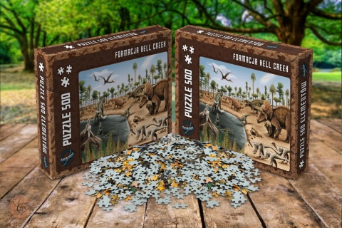 Formacja Hell Creek - puzzle 500 elementów